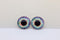 Glass Cabochon Iris Puppet Eyes - VOLCANO